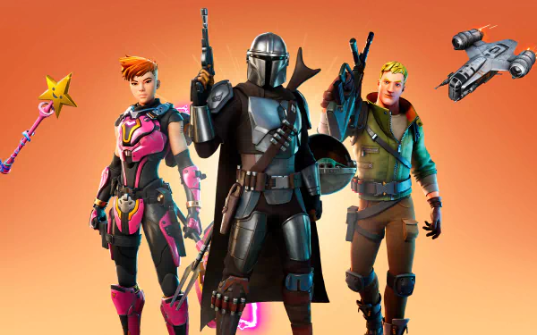 The Mandalorian (Character) video game Fortnite HD Desktop Wallpaper | Background Image