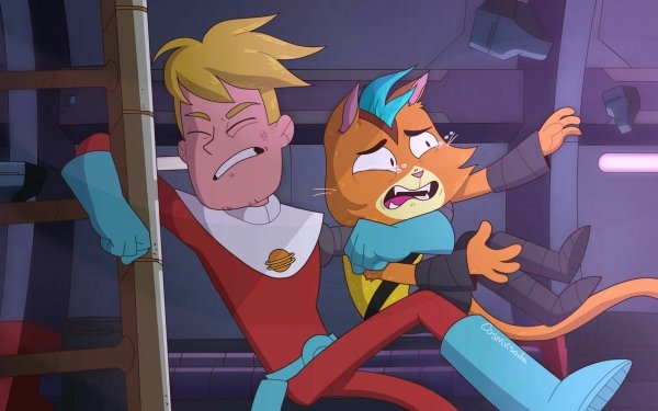TV Show Final Space Gary Goodspeed Little Cato Boots Tears Tail Blonde HD Wallpaper | Background Image