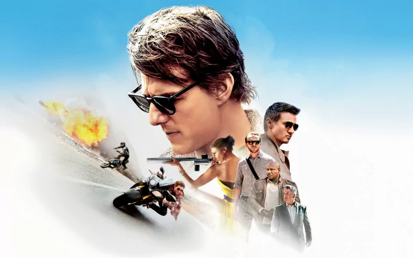 Ving Rhames Simon Pegg Rebecca Ferguson Jeremy Renner Ilsa Faust Tom Cruise movie Mission: Impossible - Rogue Nation HD Desktop Wallpaper | Background Image
