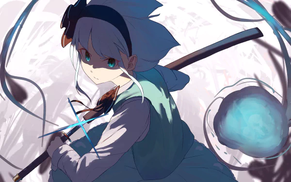 Myon (Touhou) Youmu Konpaku Anime Touhou HD Desktop Wallpaper | Background Image