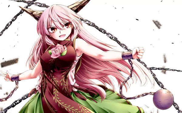 Douji Ibaraki Kasen Ibaraki Anime Touhou HD Desktop Wallpaper | Background Image