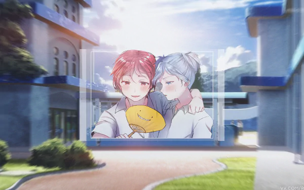 Nagisa Shiota Karma Akabane Anime Assassination Classroom HD Desktop Wallpaper | Background Image