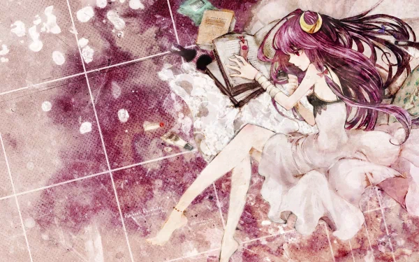 Patchouli Knowledge Anime Touhou HD Desktop Wallpaper | Background Image