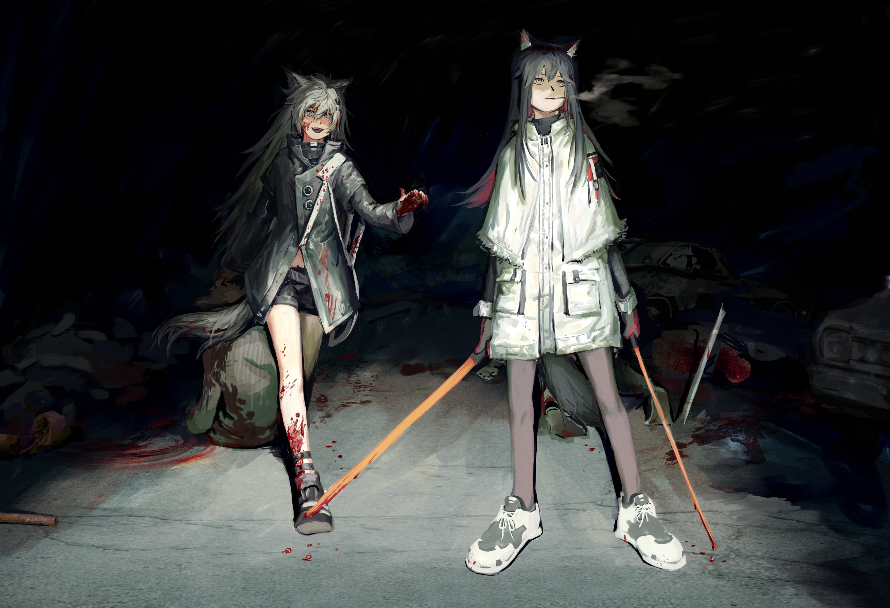 Download Texas (Arknights) Lappland (Arknights) Video Game Arknights HD