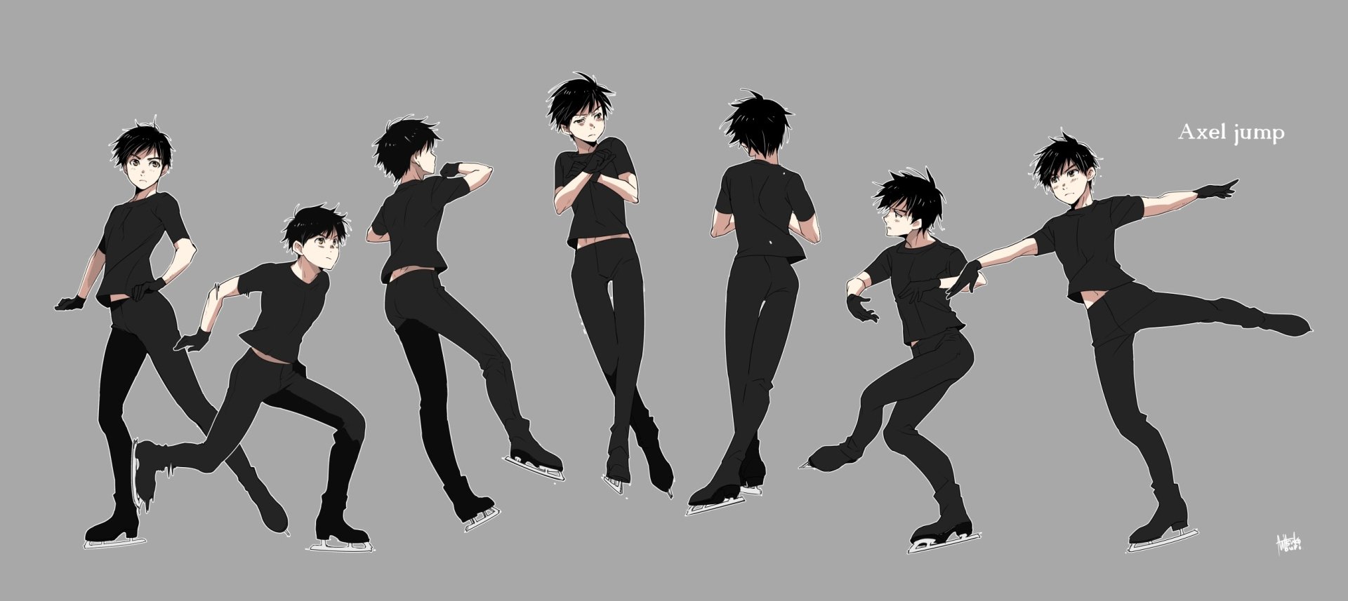 Download Yuuri Katsuki Anime Yuri!!! On ICE HD Wallpaper by もうりみつこ