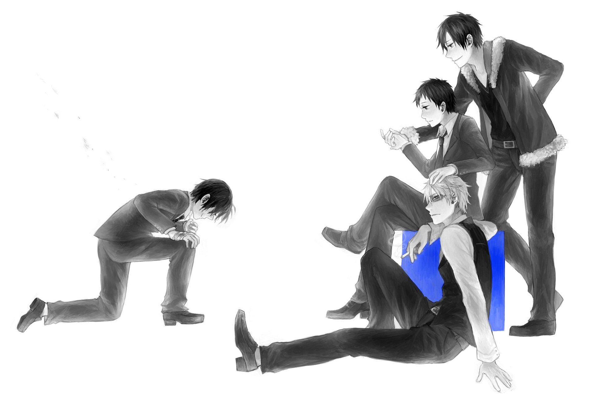 Download Aoba Kuronuma Mikado Ryūgamine Izaya Orihara Shizuo Heiwajima Anime Durarara!! HD Wallpaper