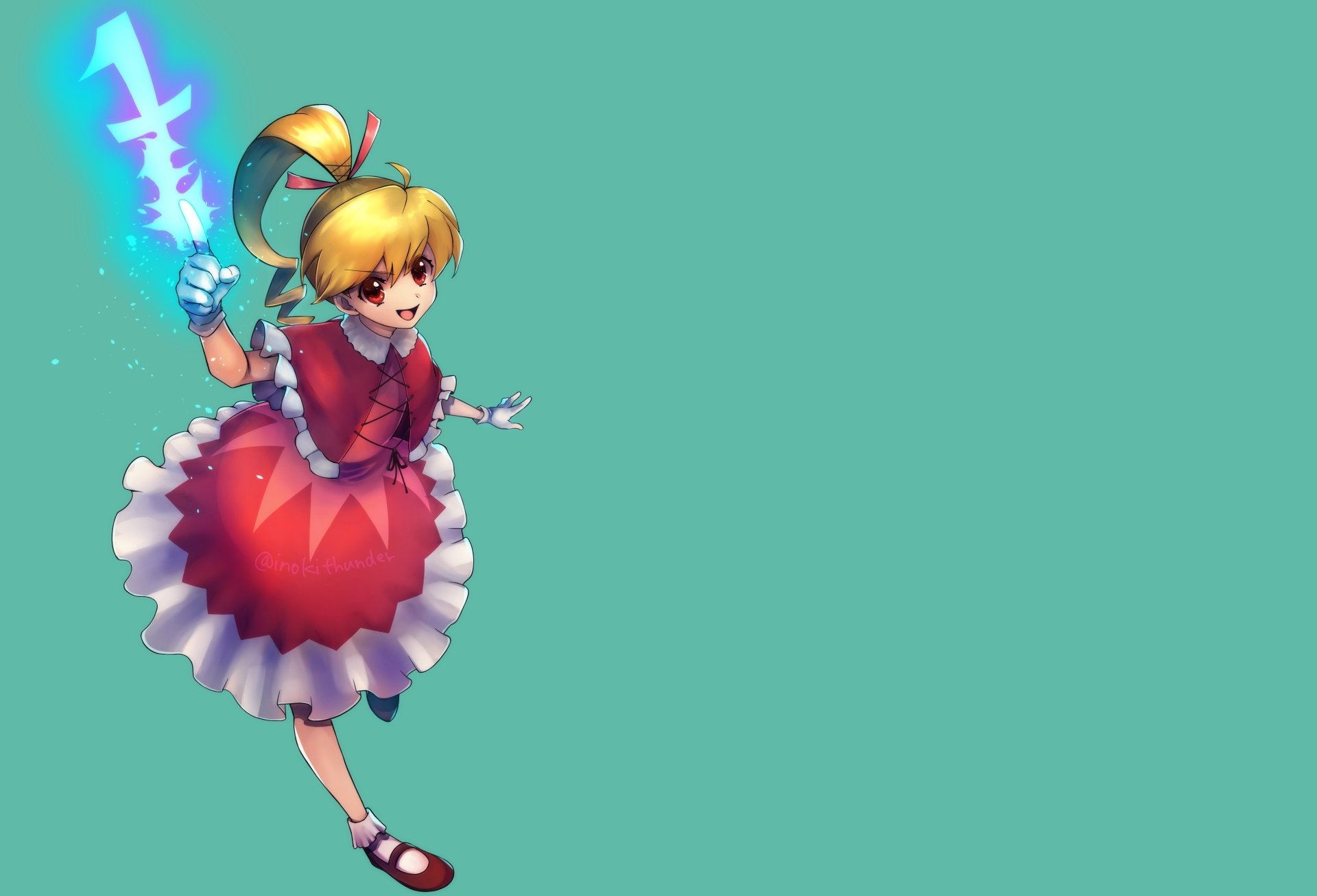 Biscuit Krueger from Hunter x Hunter in vibrant anime style, featured on a 4K Ultra HD PC desktop wallpaper with a turquoise background.