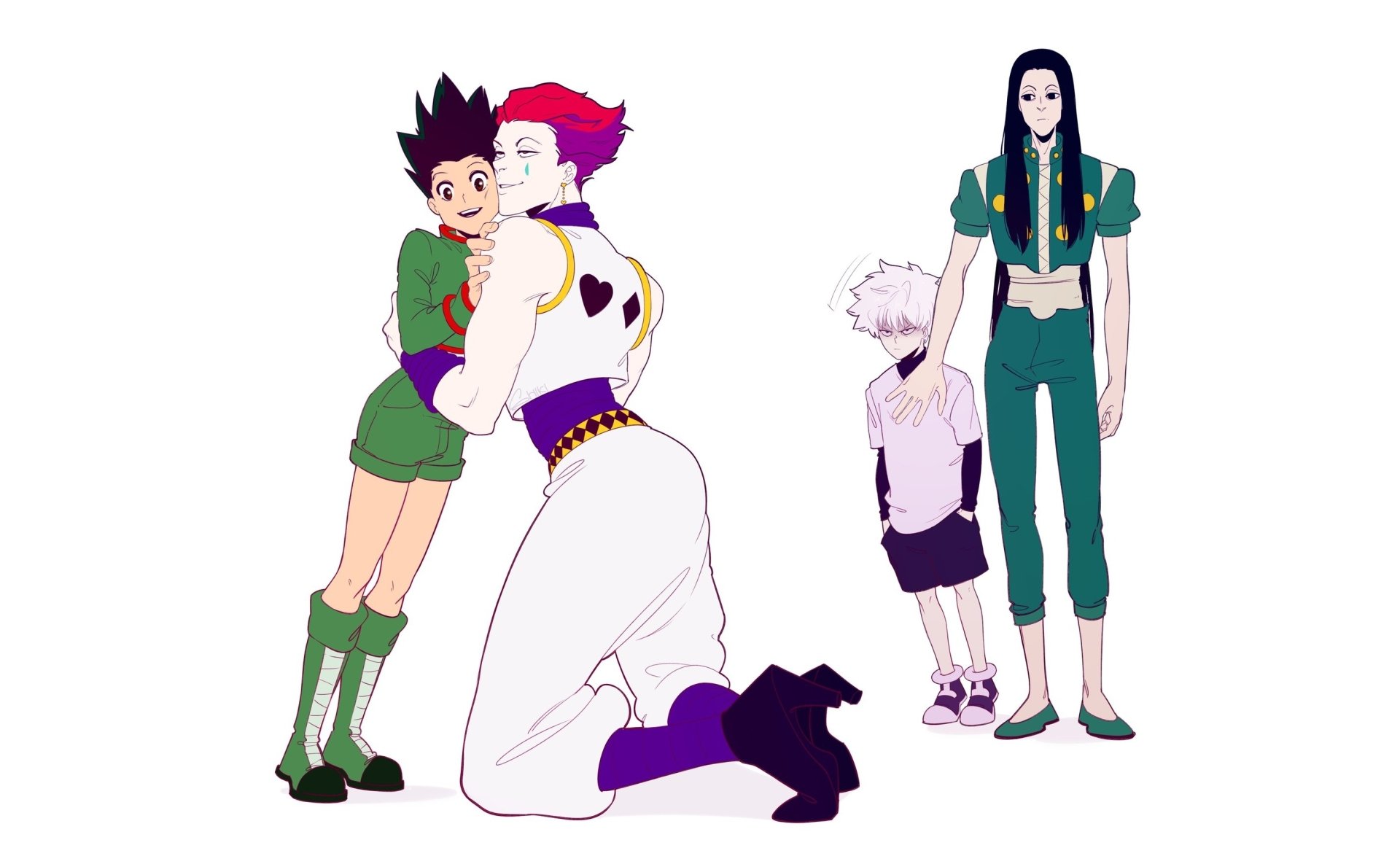 Download Killua Zoldyck Illumi Zoldyck Hisoka (Hunter × Hunter) Gon Freecss Anime Hunter X Hunter HD Wallpaper