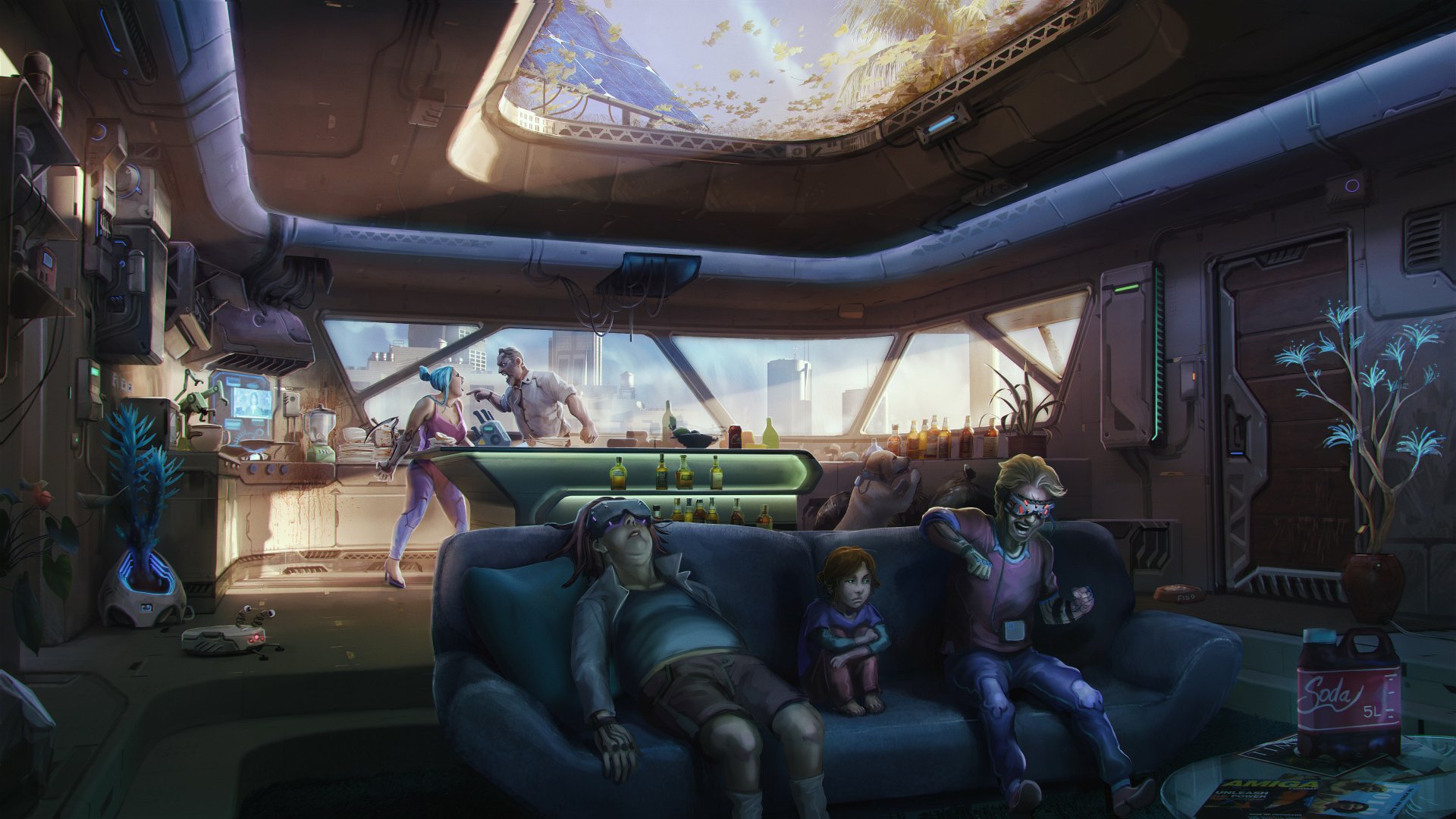 Download Child Futuristic Sci Fi Cyberpunk 4k Ultra HD Wallpaper by ...