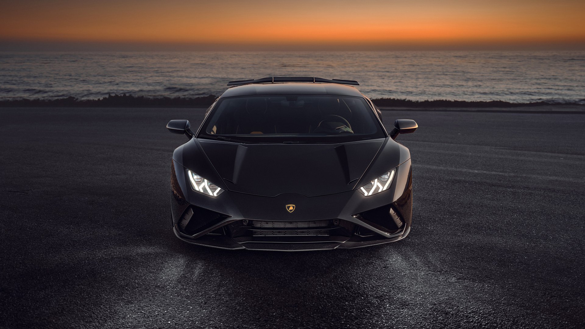 Download Supercar Black Car Car Lamborghini Lamborghini Huracan Vehicle Lamborghini Huracan Evo 4k Ultra HD Wallpaper