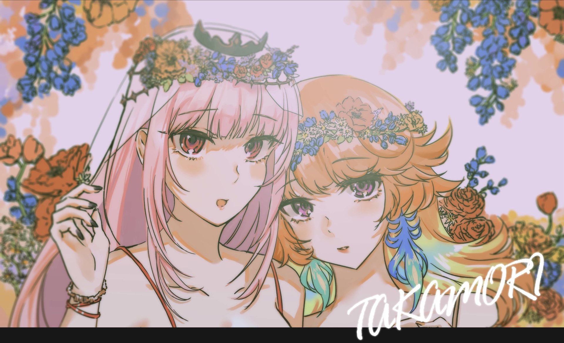 Download Hololive Takanashi Kiara Mori Calliope Anime Virtual Youtuber 4k Ultra HD Wallpaper by 鱷魚豚