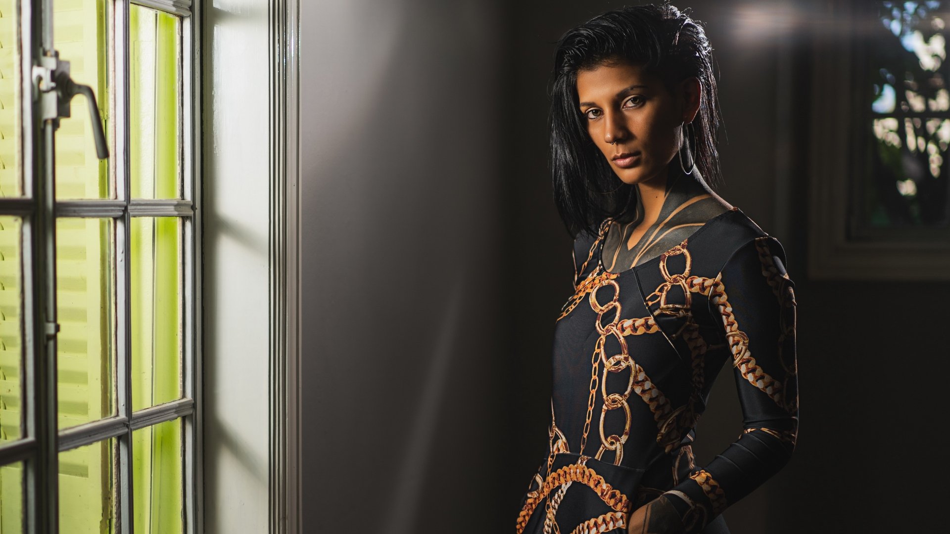 Download Black Hair Woman Model 4k Ultra HD Wallpaper