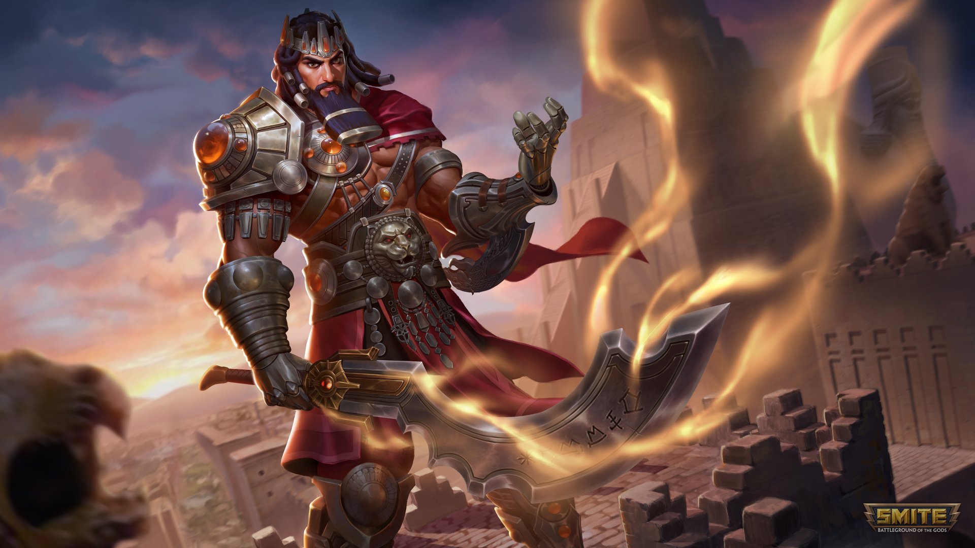 Download Gilgamesh (Smite) Video Game Smite 4k Ultra HD Wallpaper