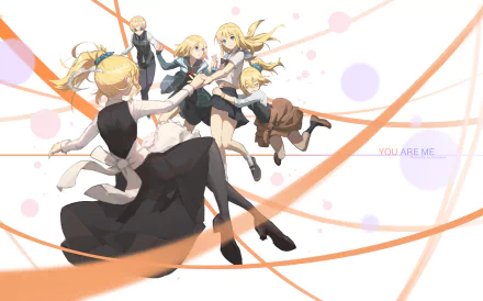 short hair long hair maid blue eyes school uniform blonde Ai Hayasaka Kaguya-sama: Love is War Anime HD Desktop Wallpaper | Background Image