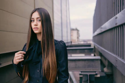 long hair depth of field brunette English music Jasmine Thompson HD Desktop Wallpaper | Background Image