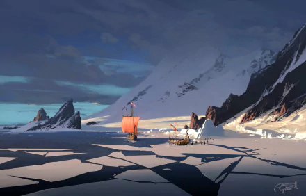 drakkar video game Assassin's Creed Valhalla HD Desktop Wallpaper | Background Image