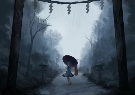 Kogasa Tatara Anime Touhou HD Desktop Wallpaper | Background Image