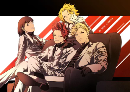 Denki Kaminari Eijiro Kirishima Katsuki Bakugou Hanta Sero Anime My Hero Academia HD Desktop Wallpaper | Background Image
