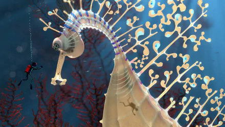 seahorse fantasy creature HD Desktop Wallpaper | Background Image