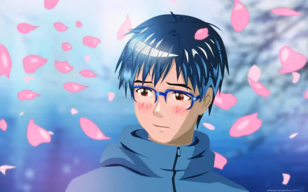 Yuuri Katsuki Anime Yuri!!! on ICE HD Desktop Wallpaper | Background Image