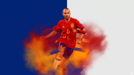Spanish soccer Andrés Iniesta Sports HD Desktop Wallpaper | Background Image