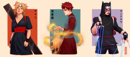 Kankurō (Naruto) Temari (Naruto) Gaara (Naruto) Anime Naruto HD Desktop Wallpaper | Background Image