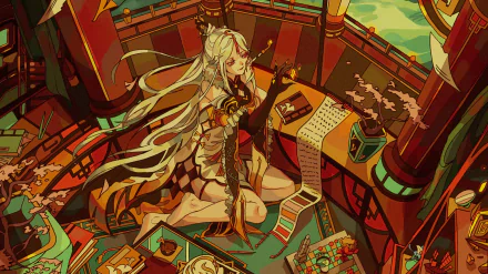 Ningguang (Genshin Impact) video game Genshin Impact HD Desktop Wallpaper | Background Image