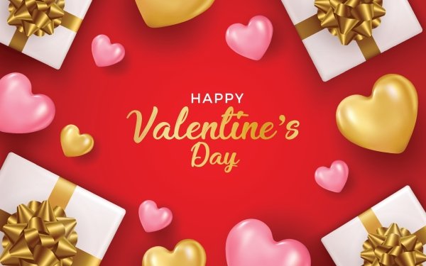 Holiday Valentine's Day Heart Happy Valentine's Day Gift HD Wallpaper | Background Image