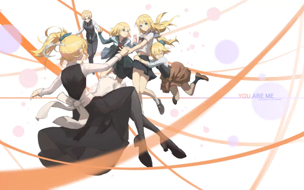 short hair long hair maid blue eyes school uniform blonde Ai Hayasaka Kaguya-sama: Love is War Anime HD Desktop Wallpaper | Background Image