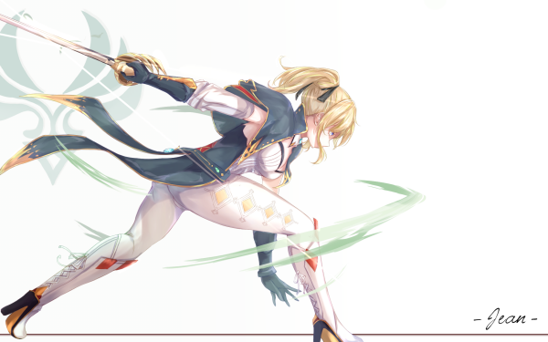 Video Game Genshin Impact Jean Blonde Blue Eyes HD Wallpaper | Background Image