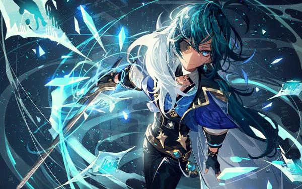 eye patch Kaeya (Genshin Impact) video game Genshin Impact HD Desktop Wallpaper | Background Image