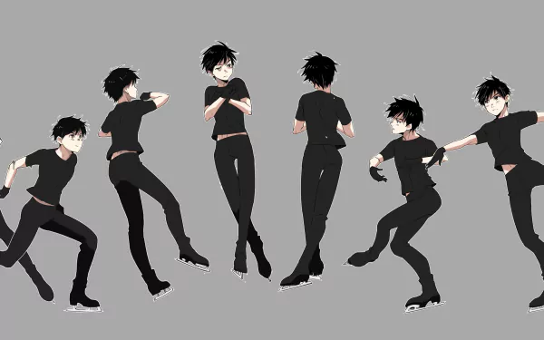 Yuuri Katsuki Anime Yuri!!! on ICE HD Desktop Wallpaper | Background Image