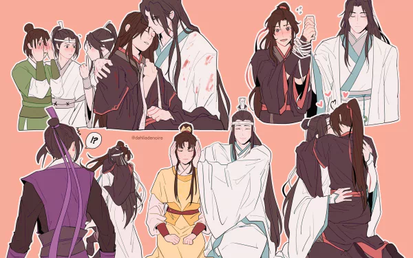 love Jiang Cheng Lan Jingyi Lan Sizhui Lan Xichen Jin Ling Wei Wuxian Lan Wangji Anime Mo Dao Zu Shi HD Desktop Wallpaper | Background Image