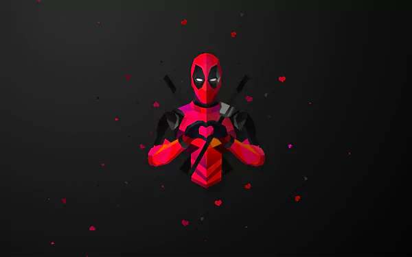 polygon Comic Deadpool HD Desktop Wallpaper | Background Image