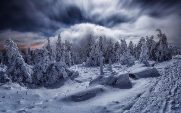 Earth Winter Cloud Snow Landscape Nature Germany HD Wallpaper | Background Image