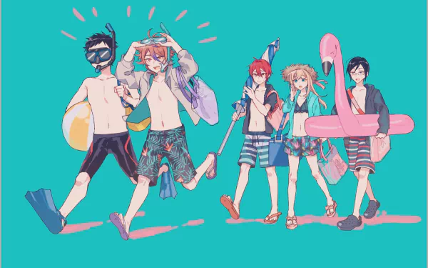 Yagen Toushirou Shinano Toushirou Midare Toushirou Gotou Toushirou Atsushi Toushirou Anime Touken Ranbu HD Desktop Wallpaper | Background Image