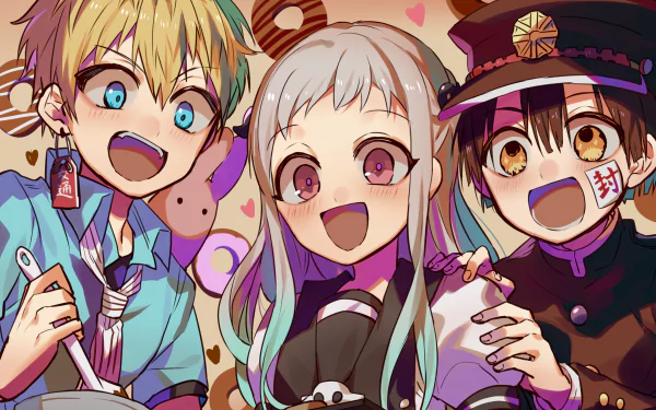 Kou Minamoto Yashiro Nene Hanako-kun Anime Toilet-bound Hanako-kun HD Desktop Wallpaper | Background Image