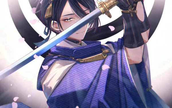 Mikazuki Munechika Anime Touken Ranbu HD Desktop Wallpaper | Background Image
