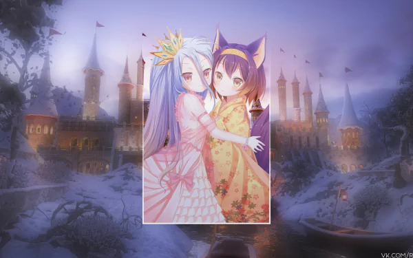 picture-in-picture Shiro (No Game No Life) Anime No Game No Life HD Desktop Wallpaper | Background Image