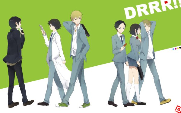 Anime Durarara!! Izaya Orihara Shizuo Heiwajima Anri Sonohara Masaomi Kida Mikado Ryūgamine Shinra Kishitani HD Wallpaper | Background Image