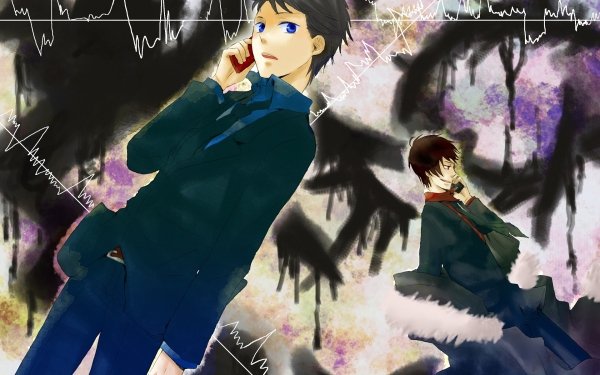 Anime Durarara!! Izaya Orihara Mikado Ryūgamine HD Wallpaper | Background Image