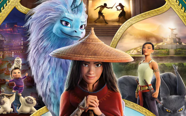 Namaari (Raya and the Last Dragon) Sisu (Raya and the Last Dragon) Raya (Raya and the Last Dragon) movie Raya and the Last Dragon HD Desktop Wallpaper | Background Image