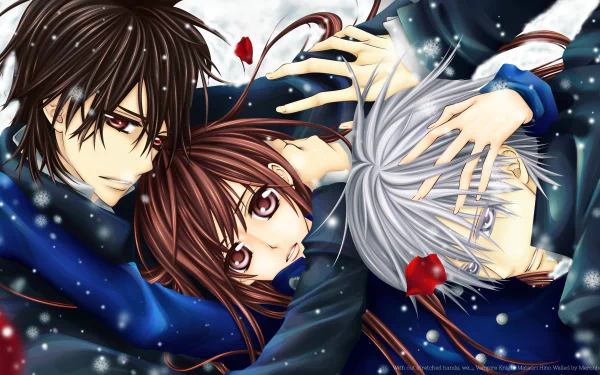 Zero Kiryu Yuki Cross Kaname Kuran Anime Vampire Knight HD Desktop Wallpaper | Background Image