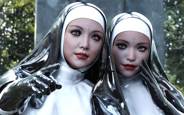 nun fantasy woman HD Desktop Wallpaper | Background Image