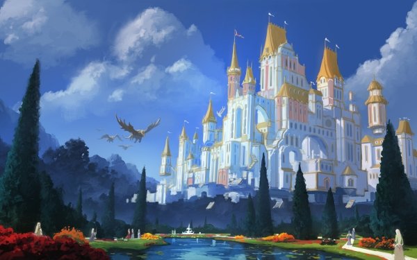 Fantasy Castle 4k Ultra HD Wallpaper | Background Image | 3840x2304