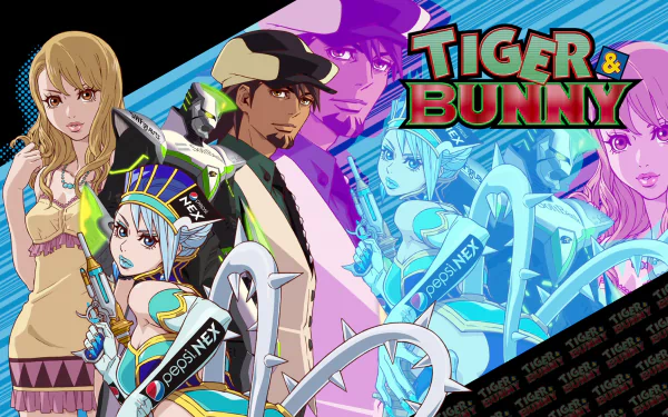 Karina Lyle Kotetsu T. Kaburagi Anime Tiger & Bunny HD Desktop Wallpaper | Background Image