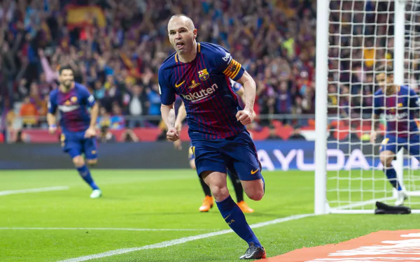 Spanish soccer Andrés Iniesta Sports HD Desktop Wallpaper | Background Image