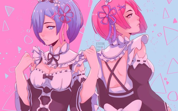 Anime Re:ZERO -Starting Life in Another World- Ram Rem HD Wallpaper | Background Image