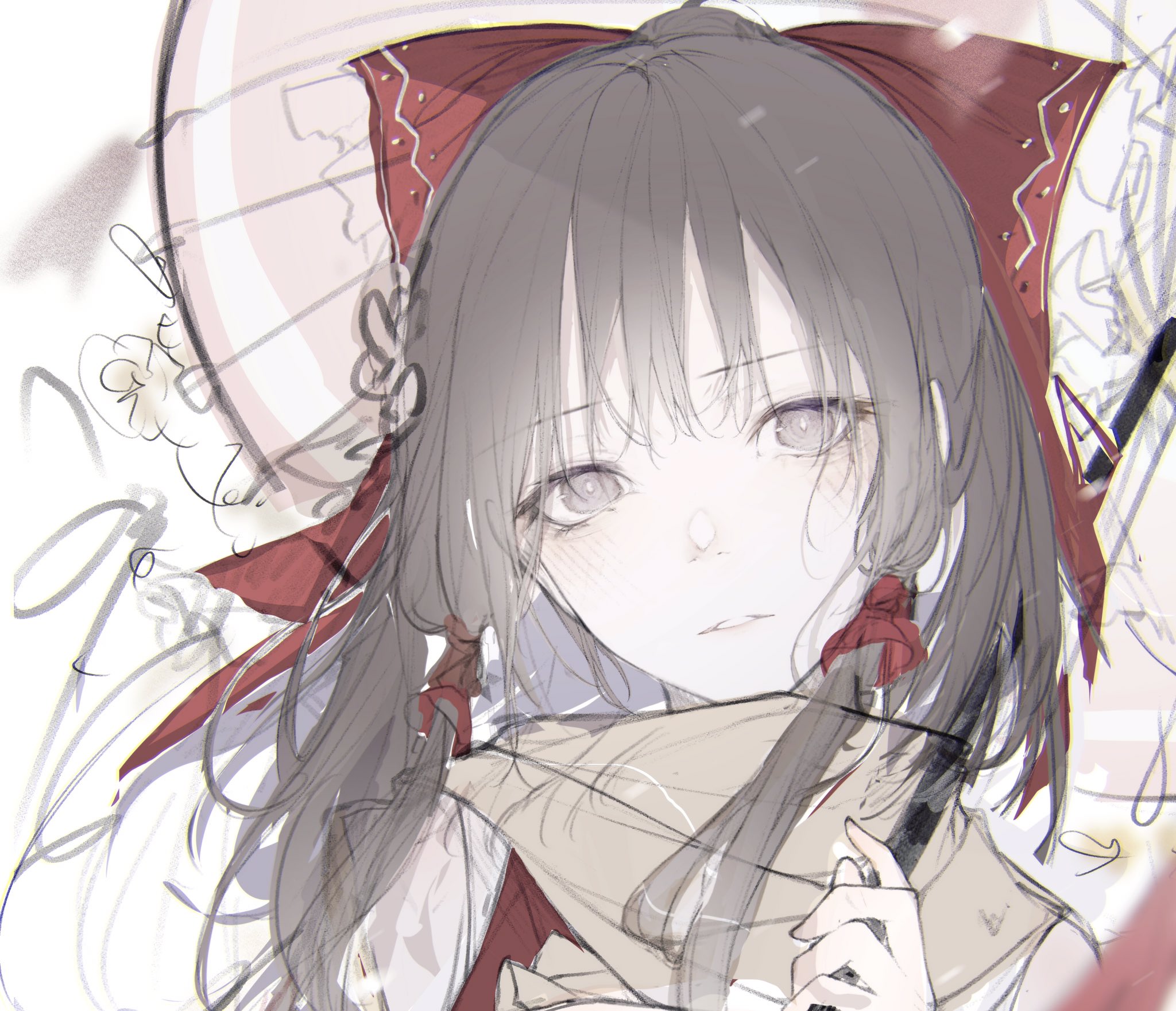 Download Reimu Hakurei Anime Touhou HD Wallpaper by ヒトこもる