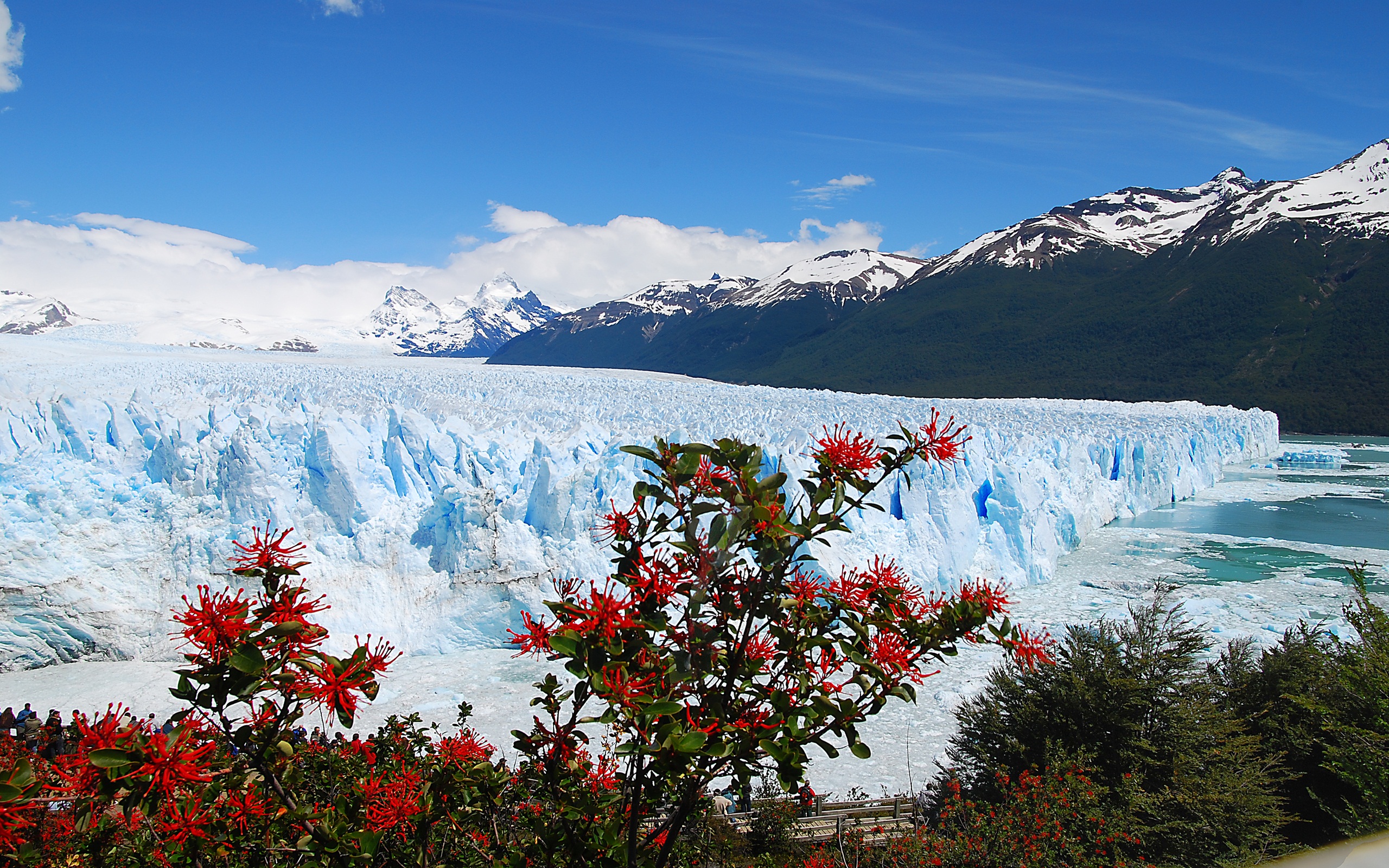 Nature's icy masterpiece: Glacier desktop wallpaper